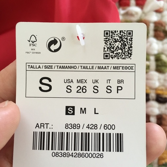 Zara Black Or Red One Shoulder Top - Picture 6 of 7